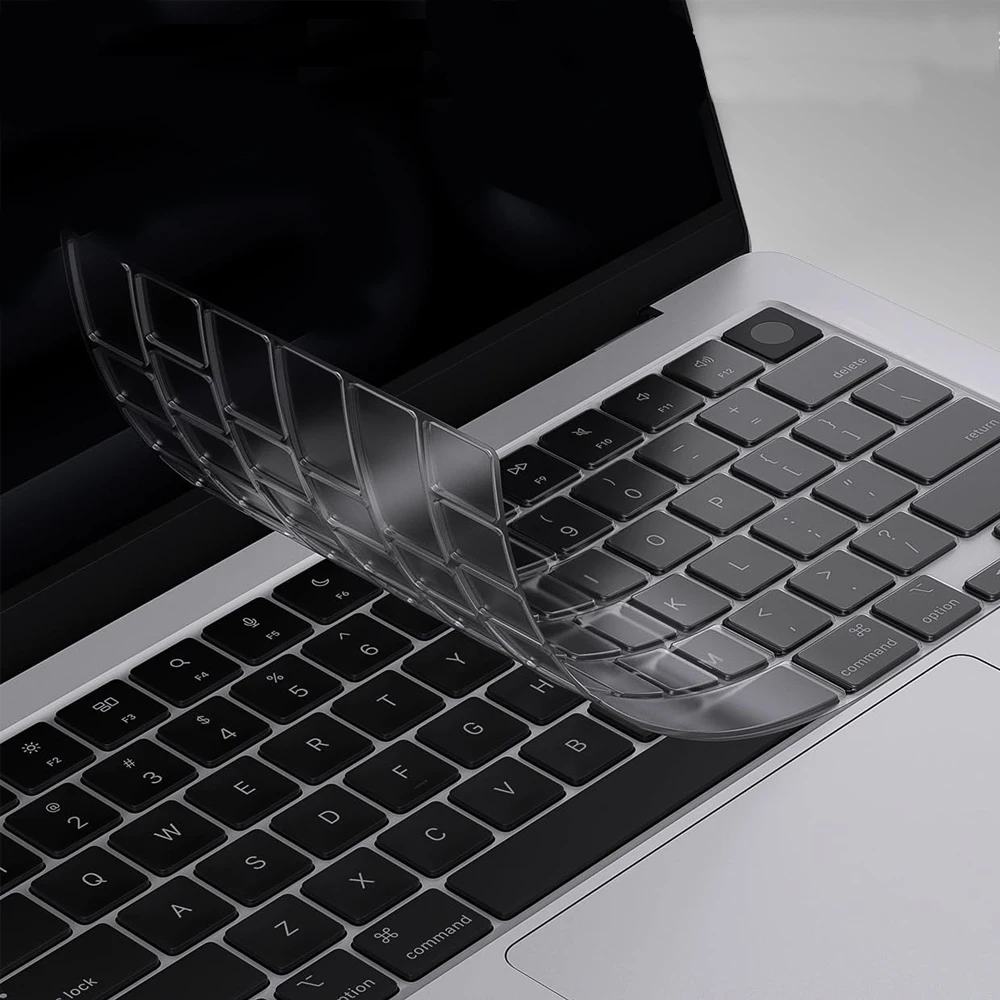 Clear Ultra Thin TPU Keyboard Cover for MacBook Air 13.6 inch M5 M4 M3 M2 M1 Chip and Pro 14 13 15 16 inch  EU & US Layout
