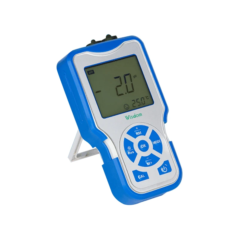 WISDOM PHM-W-611 PH Meter  Large LCD Display Built-in Microprocessor Portable PH Meter