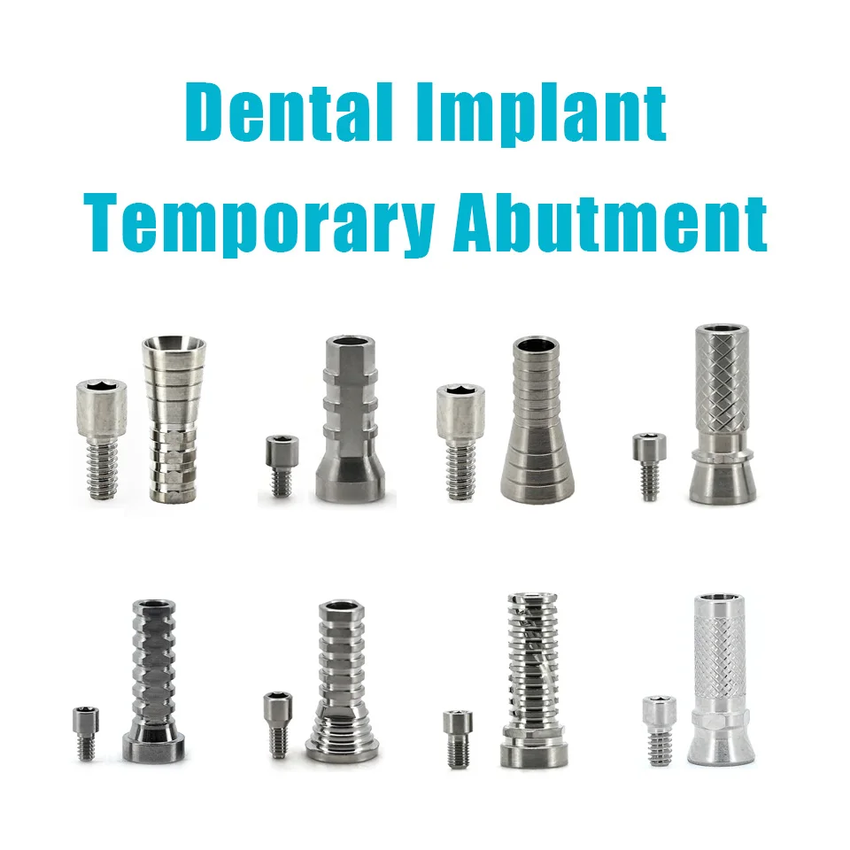High-Precision 10Sets Dental Implant Temporary Abutment For Nobelbiocare Dentium Osstem Megagen ITI Adin System Titanium Lab