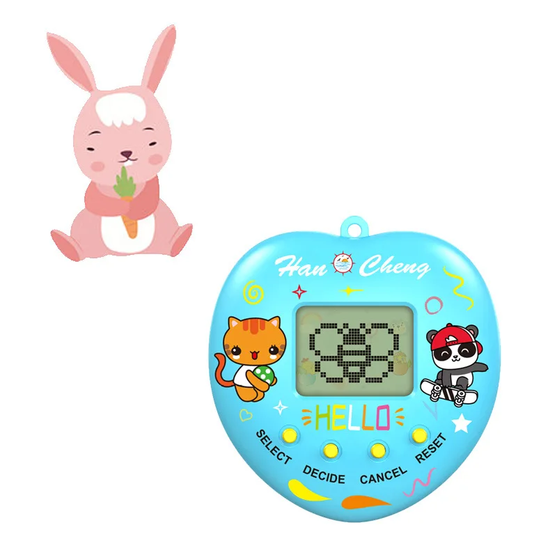 Jouets de jeu électroniques pour animaux de compagnie, Tamagotchi virtuel, classique, Nostdéchiré, numérique, mini écran, machine de jeu, porte-clés pour enfants