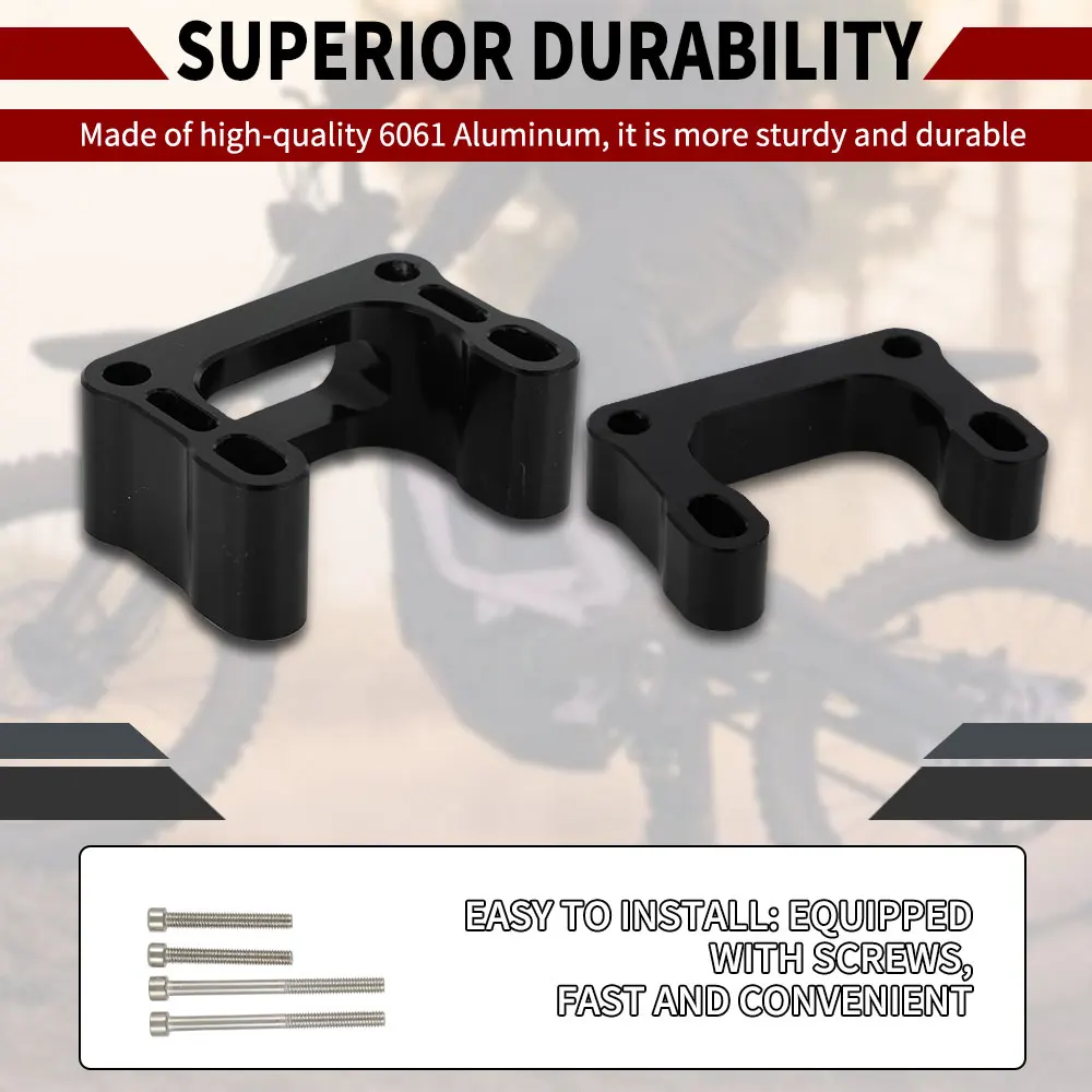 Motorcycle Handlebar Riser Head Up Raiser Adaptor 15mm 25mm For Surron Sur-Ron Sur Ron Lightbee Light Bee X S L1E Segway X260