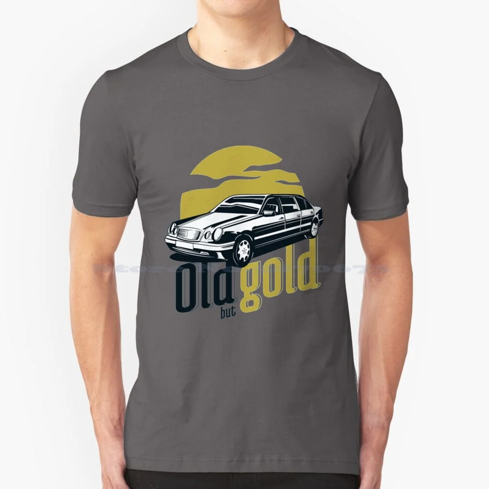 W210 Old But Gold T Shirt 100% Cotton Tee Daimler Ag Germany 190e Evolution Racing Car A250 Convertible Slc Slk Eclass G Wagon