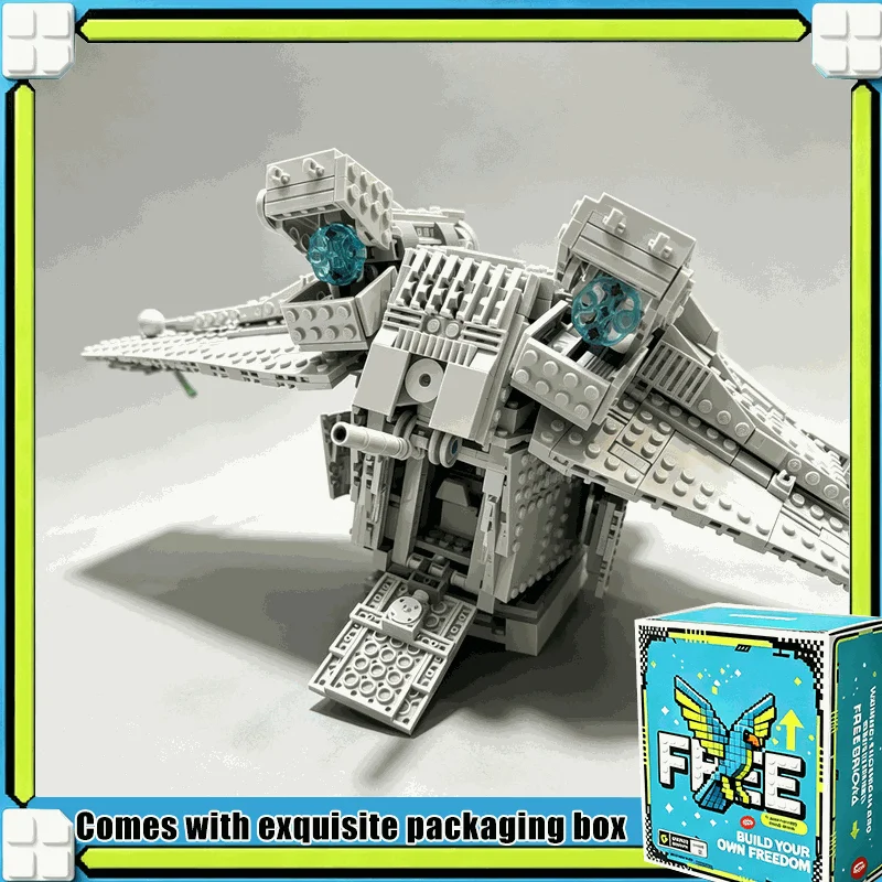 1466PCS Armored Assault Craft Transport Model MOC Building Blocks Custom Puzzle DIY Assembly Educational Toy Kit Gift Set