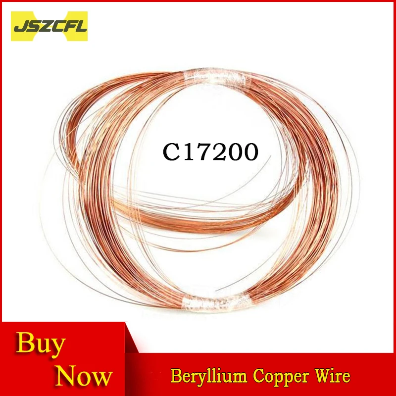 

C17200 Beryllium Copper Wire 0.12 0.15 0.2 0.25 0.3 0.35 0.4 0.45 0.5 0.55 0.6 0.65 0.7 0.8mm Conductive Copper Alloy 1 Meter