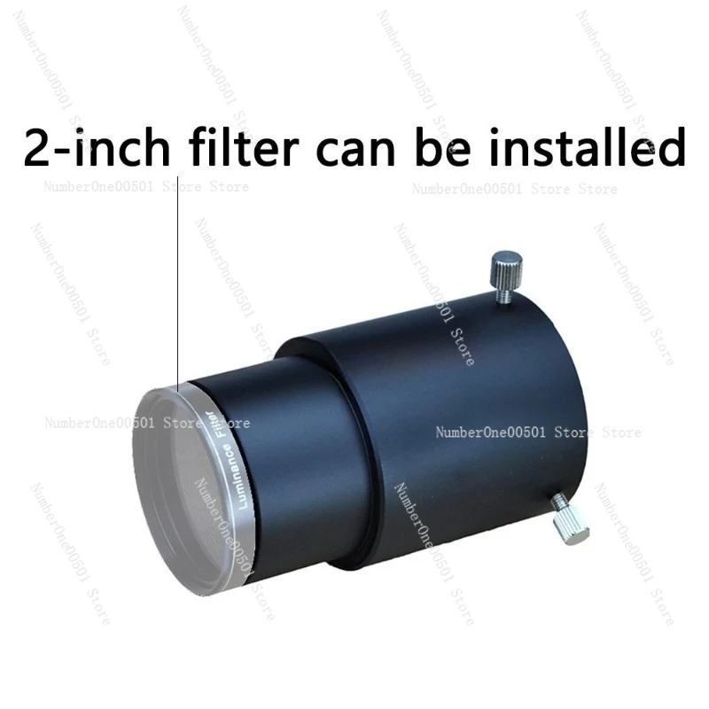 

2 Inch Extension Tube with 3 Locking Screws and Brass Ring for Telescope Eyepiece Adapter Astronomy Accessory
