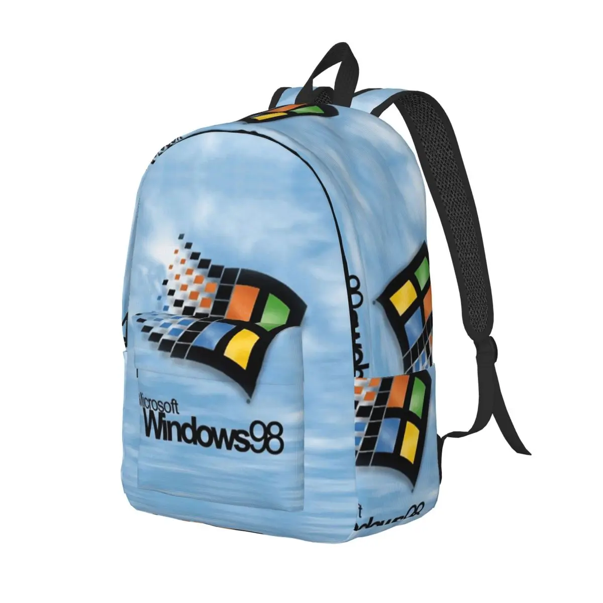 Windows 98 Start Screen Backpack Daypack Large Capacity Children BookBag School Bag Shoulder Bags for Men Women