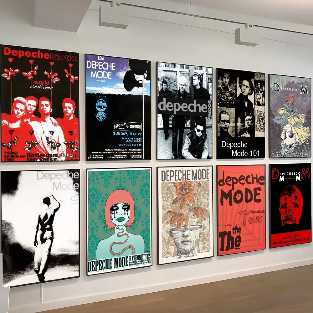 D-Depeche-Mode Singer Star Anime Posters Room Bar Cafe Room Decor Canvas Painting