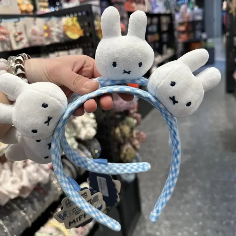 Cute Miffy Hair Hoop Cartoon Headband for Washing Face Makeup Fashion Sweet Hair Accessory Soft Comfortable Head Decor for Girls