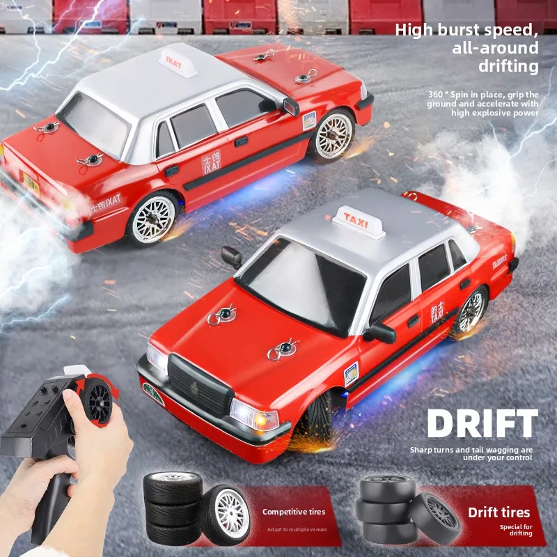 

MN38 RC автомобиль 1/16 2,4G автомобиль с дистанционным управлением HongKong такси управляемая атмосферная лампа имитация дрифта автомобиль игрушки для детей