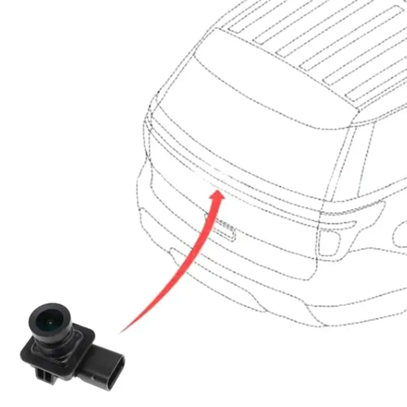 Excellent-1 PCS Parking Assist Rear View Backup Back Up Camera Black Car Accessories For Ford Focus Explorer 2011-2015 BB5T-19G4