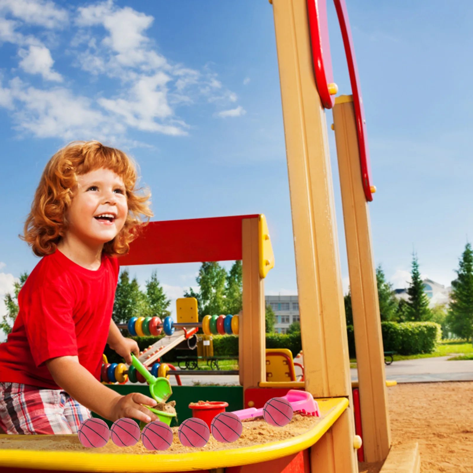 Mini jouets de basket-ball en plastique élastique, 12 pièces, balles à rebond, pour enfants, intérieur et extérieur, amusant, Design créatif, jouet éducatif