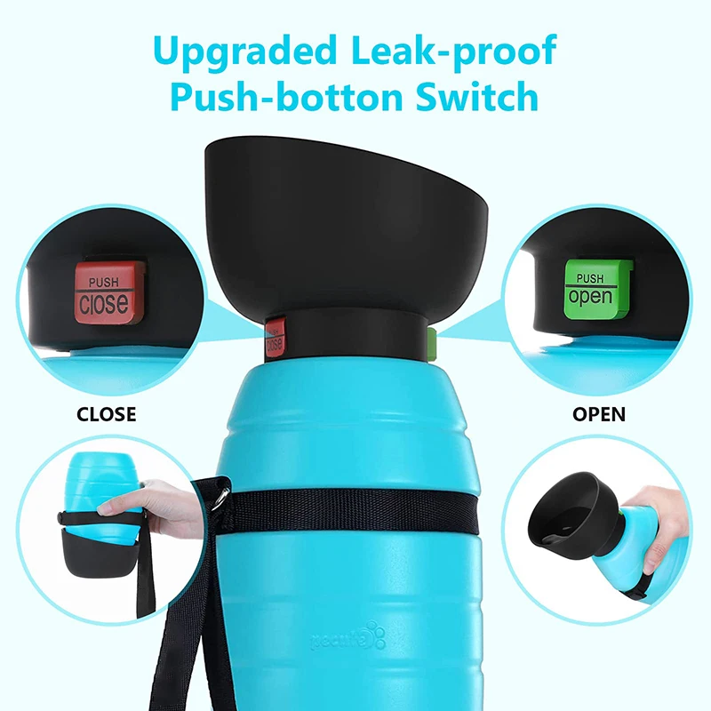 Benepaw Large Capacity Portable Dog Water Bottle Lightweight Leakproof Travel Pet Drink Dispenser For Outdoor Walking Hiking view 3