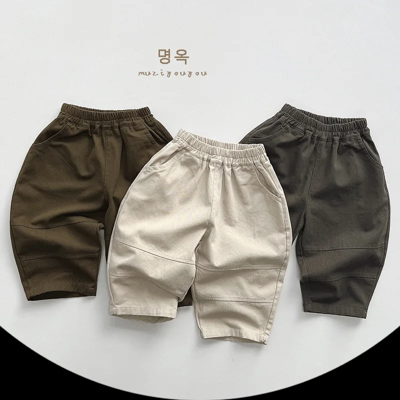 

HZMY-Versatile Style Children's Casual Pants Boys and Girls Spring New Casual Trousers Children Baby Clothes Wholesale