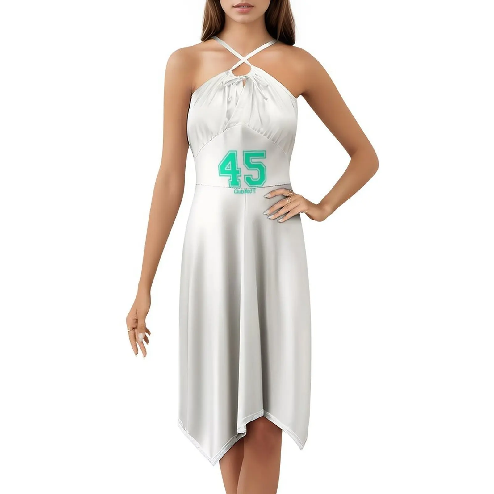 عدد 45 نادي ميد الأزهار سموك فستان للنساء الربيع الصيف فستان كاجوال للحزب نادي ميد 45 عطلة Kemer اليونان المرأة #5