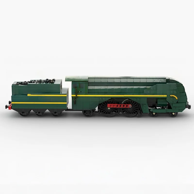 Educational Toys Gift Type 12 Steam Locomotive Train Model Building Blocks Set DIY Assembly Bricks Railway Collection