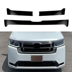 For Honda Stepwgn 2022 2023 2024 Car Exterior Front Center Grille Grill Strip Decor Trim ABS Accessories 3pcs