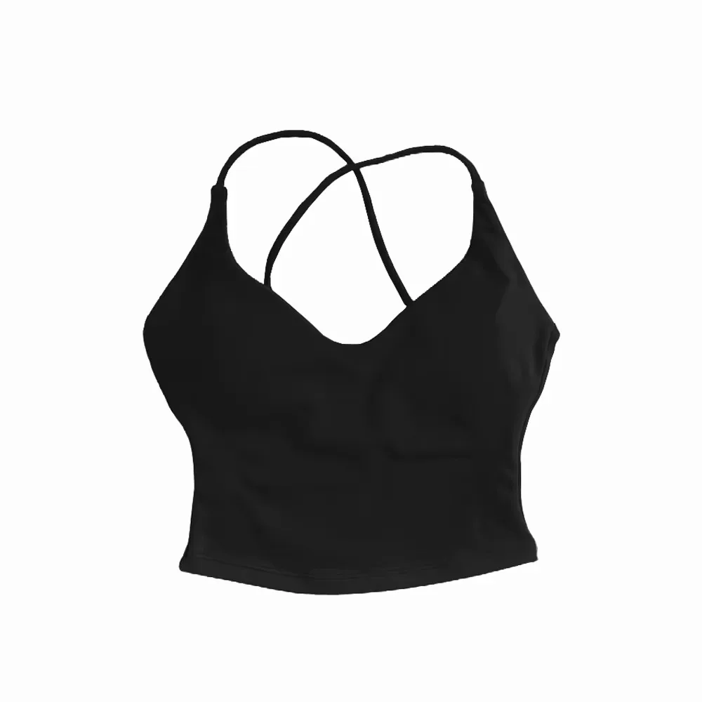 High-Elasticity Quick-Dry Yoga Vest, Dynamic Twist Back Top, Gym Clothing, 2-In-1 Women's Fitness Vest, Back Cross Vest view 5