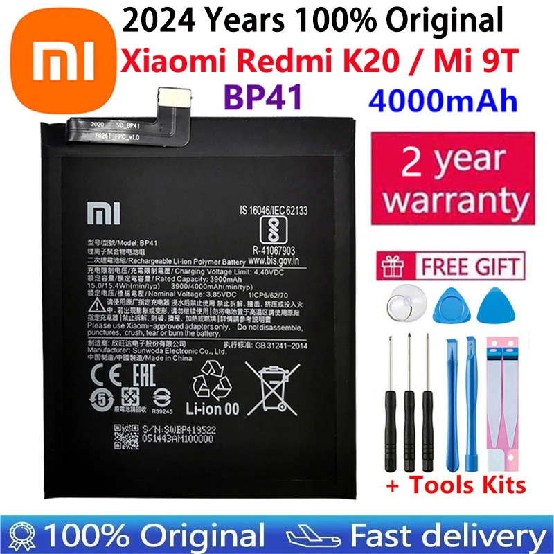 -batería para Xiaomi Mi Redmi Note Poco CC9 K20 F2 F3 K30 M3 X3 M4 K40 X4 X5 7 8 8A 8T 9 9T 10 10 10S 10T 11 11T 11S 12T Lite Pro