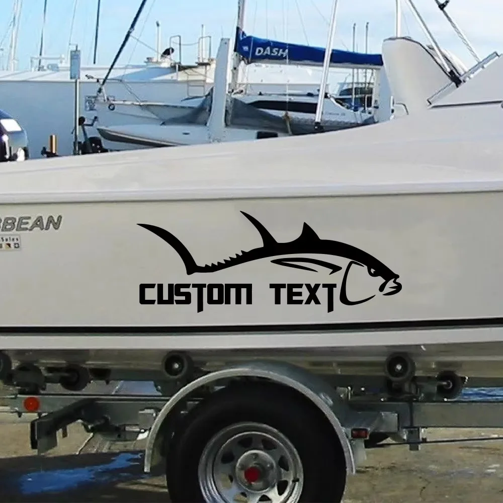 1pc Sea Bass Pattern Car Boat Sticker Decal Personalized Decor Sticker