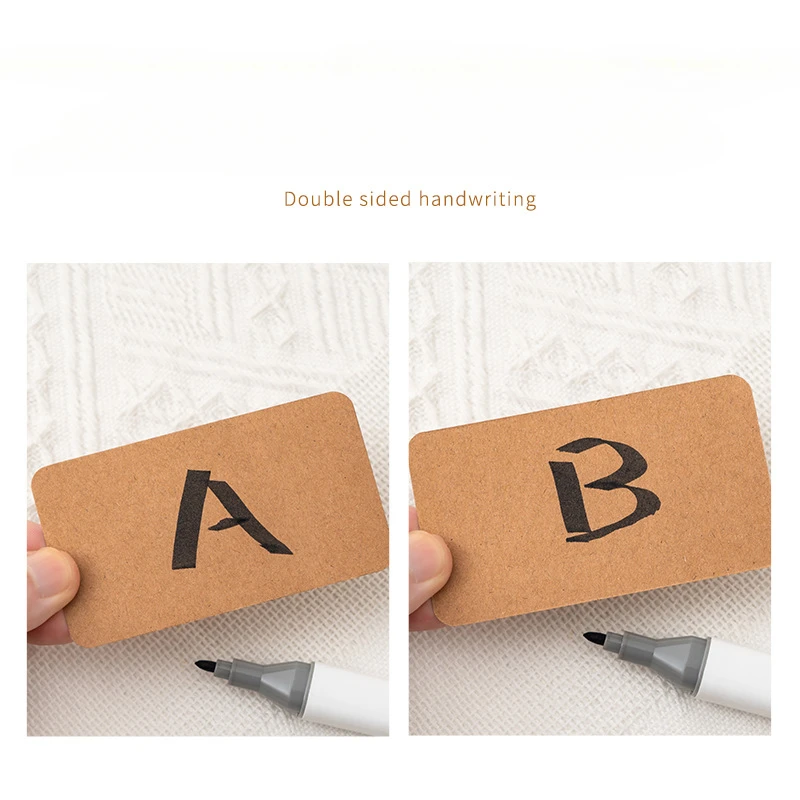 Colorful Blank Small Card Box Diy Graffiti Thickened Square Memo Message Ins Hard Cardboard School Supplies Notebook Notepads