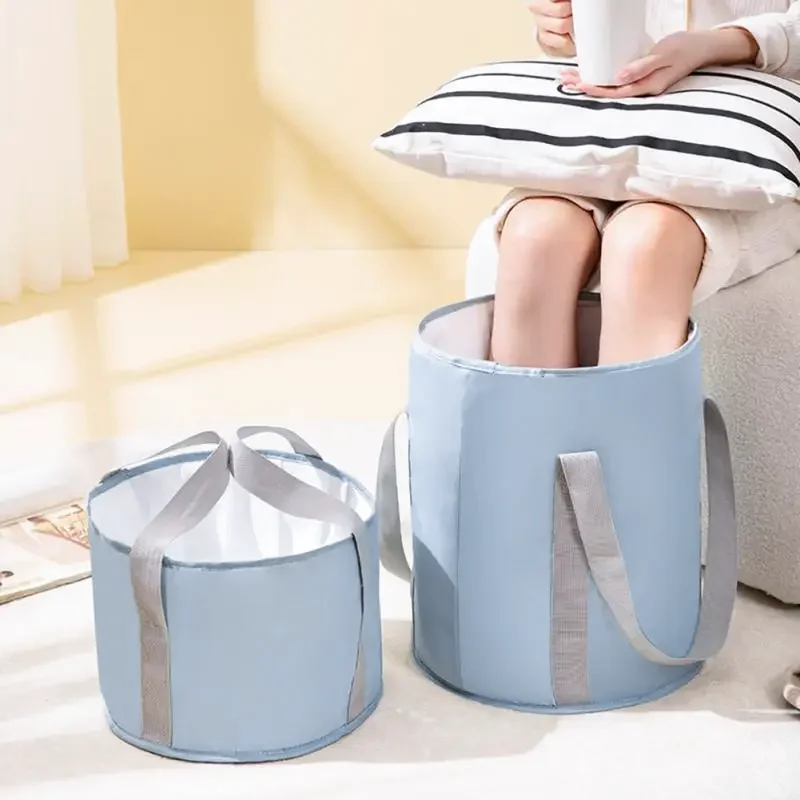 1PC Foot Bath Tub Portable Home Warm Plus Above Knee And Above Calf Foldable Dorm Foot Bath Bag