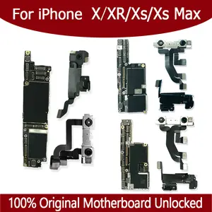 Bilashmart iPhone X XR XS Max Motherboard With Face ID 64GB 128GB 256GB 512GB Logic board 100% Original Unlocked Mainboard