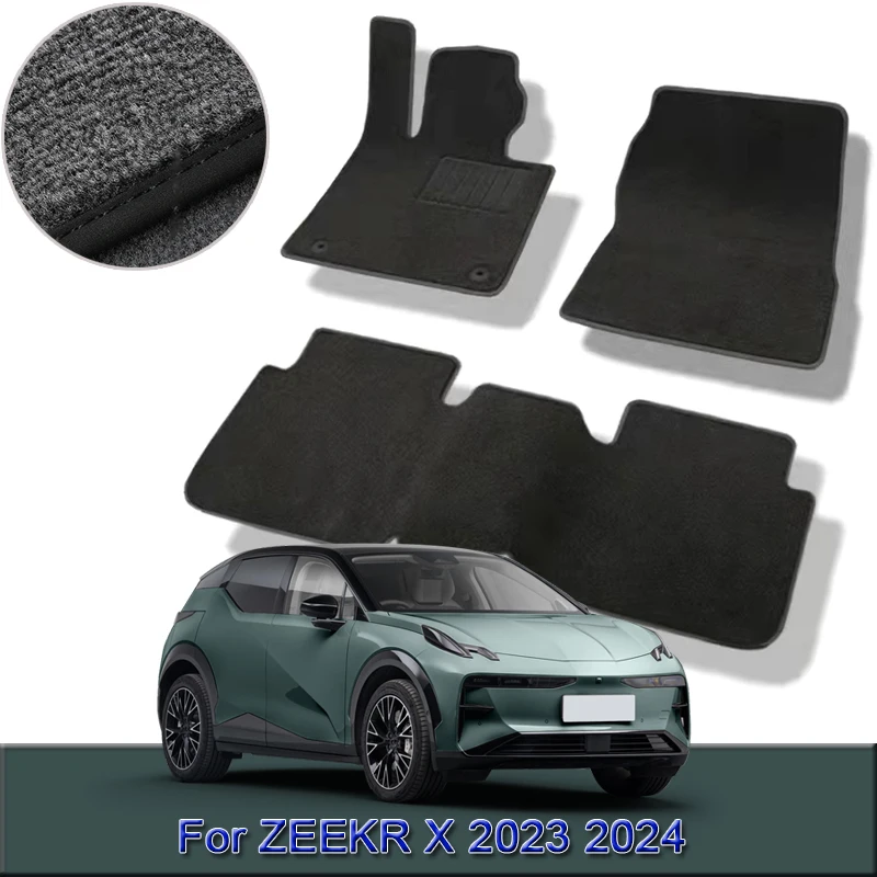 Fit For ZEEKR X 2023 2024 Custom Car Floor Mats Waterproof Non-Slip Floor Mats Interior Carpets Rugs Foot Pads Auto Accessories