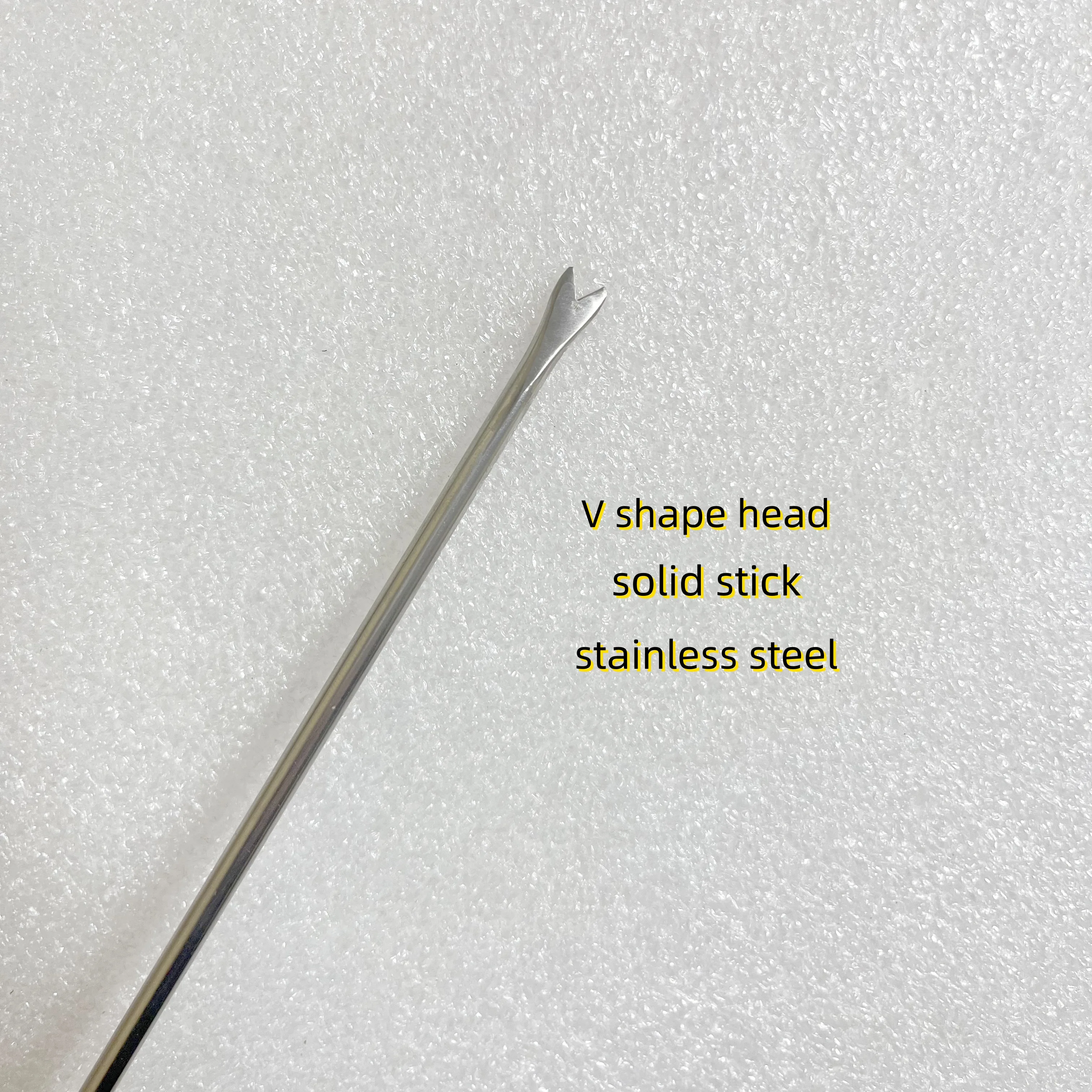 Stainless Steel Stick V Shape Head Cannulas for Neck Hump Fat Dissector Fat