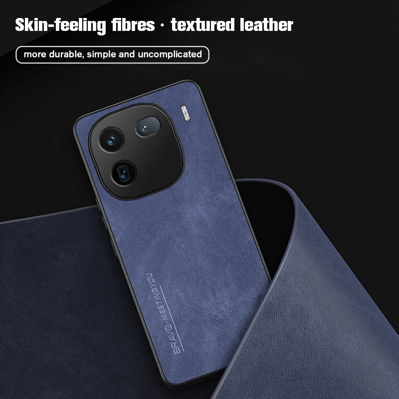 Skin Feeling Fibre Leather Case For Vivo iQOO 12 Pro 6.78 inches Phone Shell Vi vo iQOO12 12Pro iQOO12Pro Protective Cover