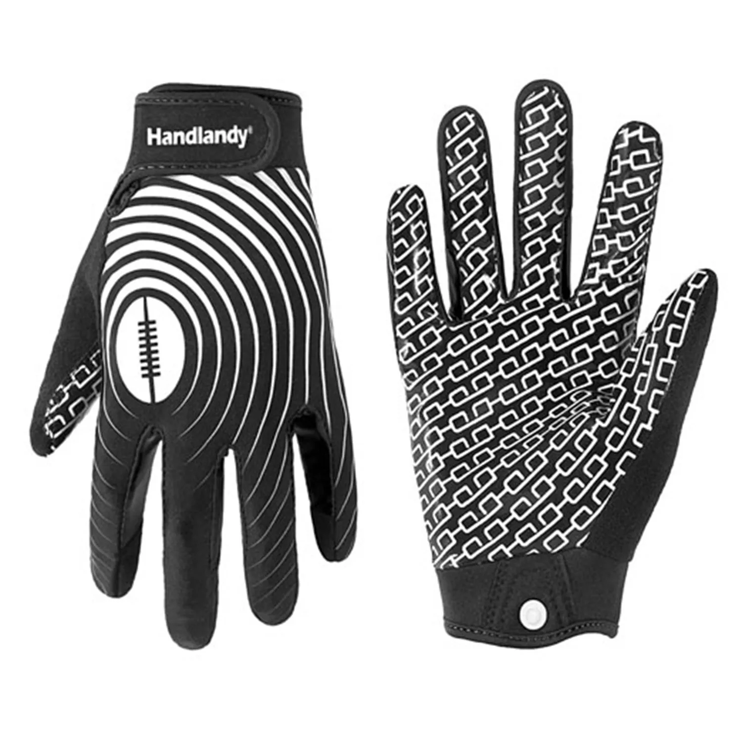 HANDLANDY Silicone palm Anti-slip Youth American Football Gloves Classic color Rugby Gloves