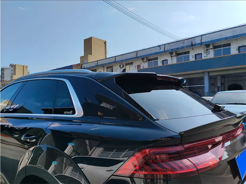 لأودي Q8/RSQ8 2018 2019 2020 2021 2022 2023 ريال جاف ألياف الكربون الذيل الجناح سبويلر كيت
