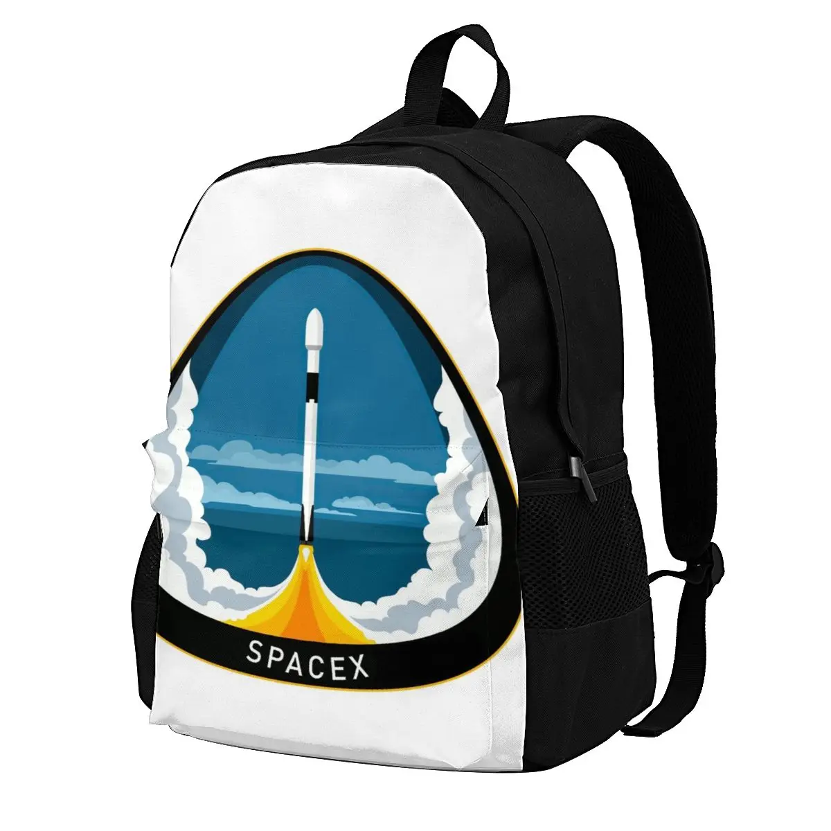 SpaceX Backpacks Car Polyester Business Youth Backpack Large Unique Bags