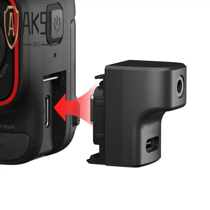 AK51-For Insta360 Ace Pro/Ace Audio Adapter While Charging External Microphone Accessories