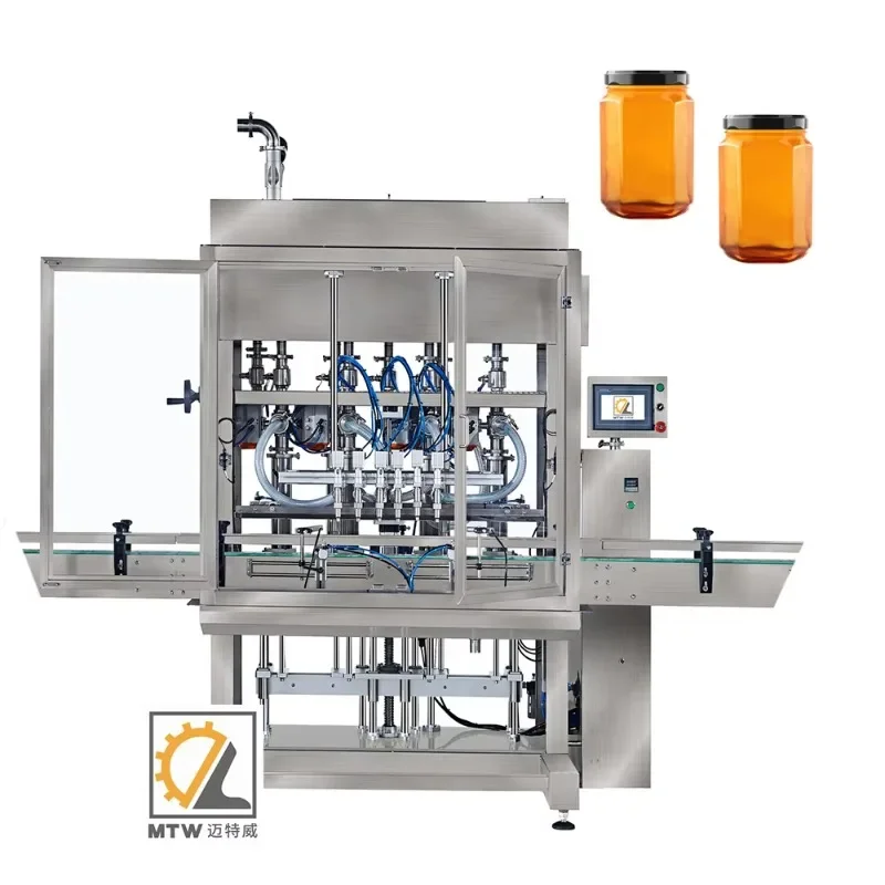 Cream butter glass jar honey filling machine