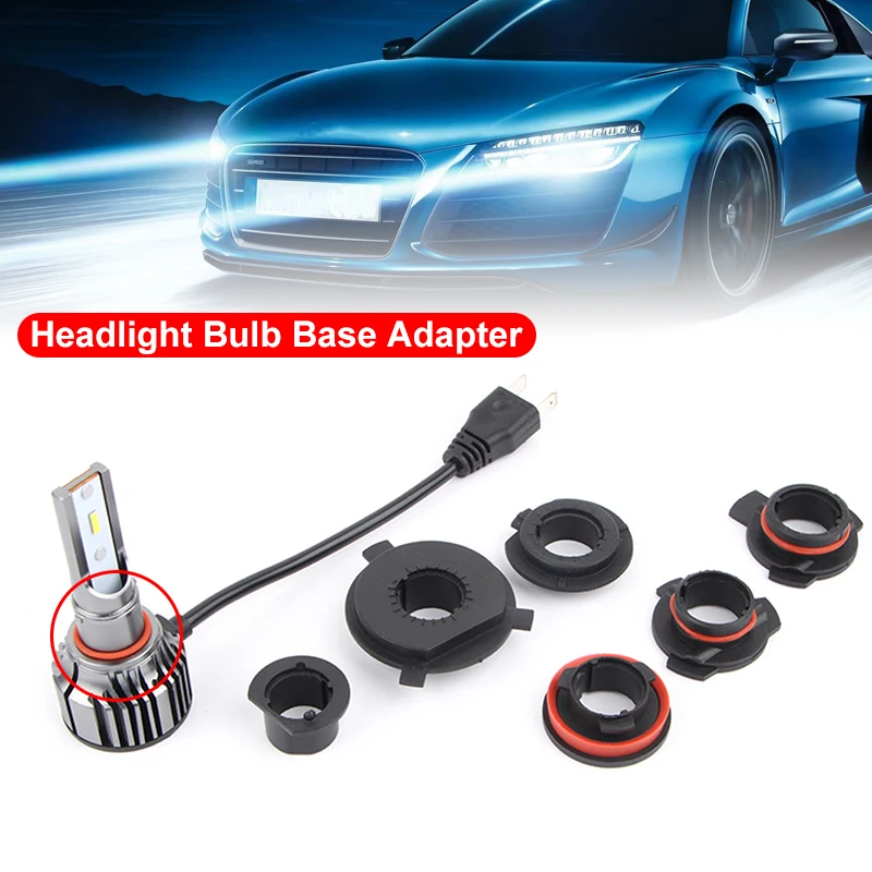 New！Car LED Headlight Bulb Base Adapter Socket Holder H1 H4 H7 H11 9005 9006 9012 Automobile Head Lamp Retainer Chuck Clips