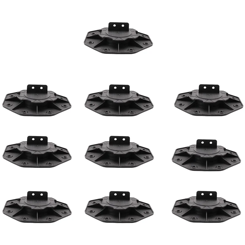 

A23E-18-30Mm Adjustable Feet Deck Bearing For Deck Substructure WPC Stone Concrete Floor Tiles High Load Capacity