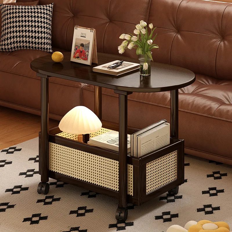 

Передвижные приставные столики, приставные столики для диванов, журнальные столики в ретро-стиле, стеллажи для хранения на колесиках, тележки, чайные столики для гостиной