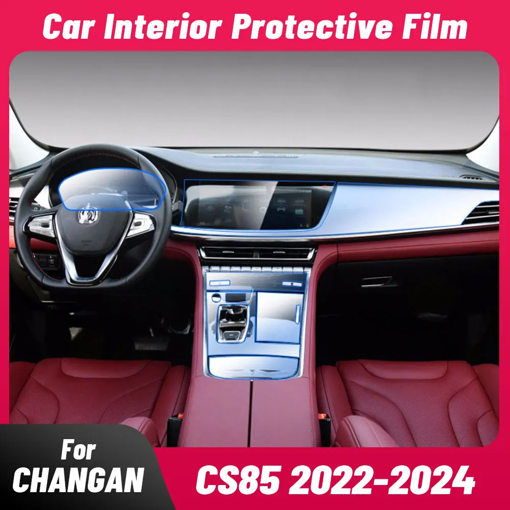 

Anti-scratch Car Interior Center Console Media Dashboard Navigation TPU Protector Film For CHANGAN CS85 2022-2024 Accessories