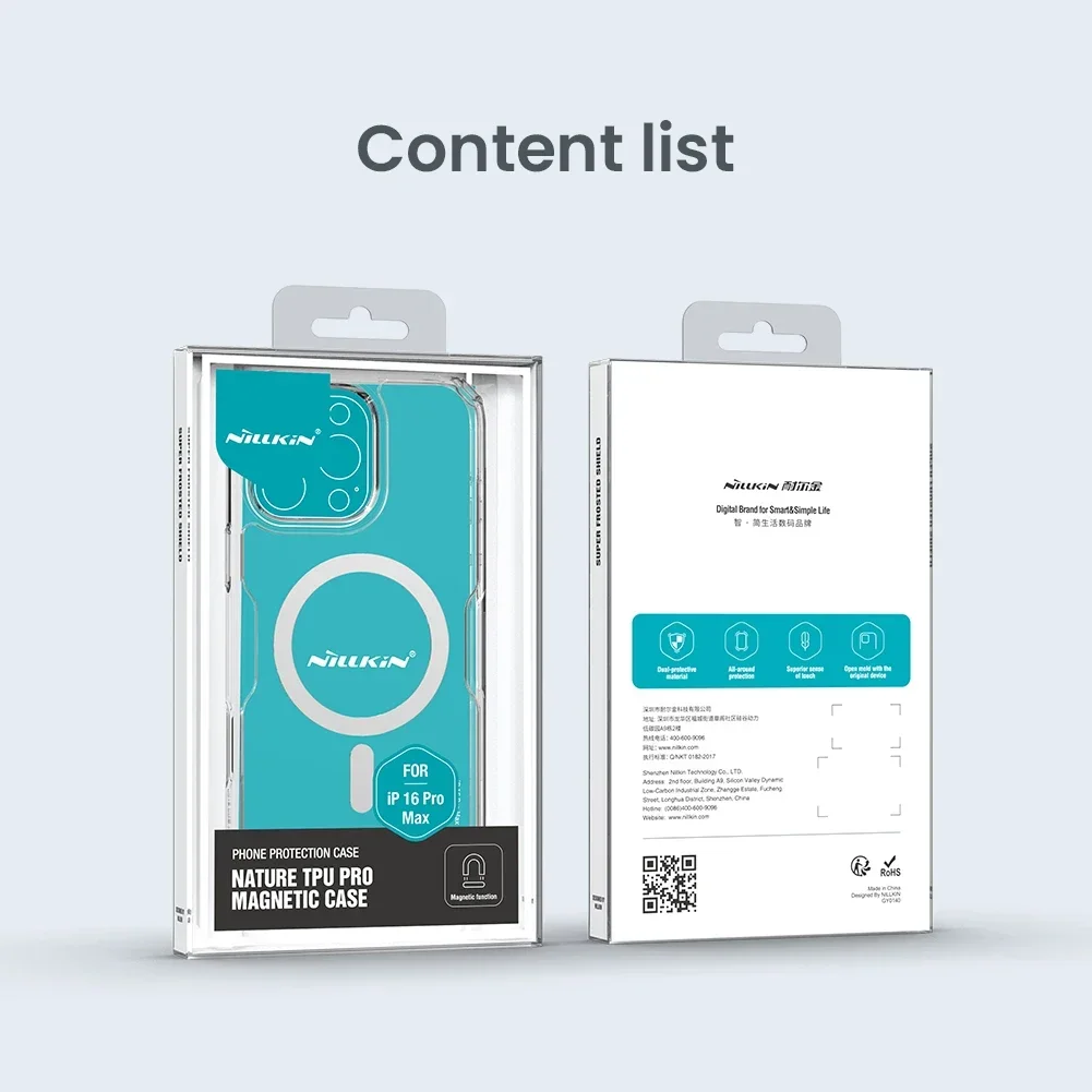 NILLKIN Magnetic Clear Soft Silicone Case for iPhone 6