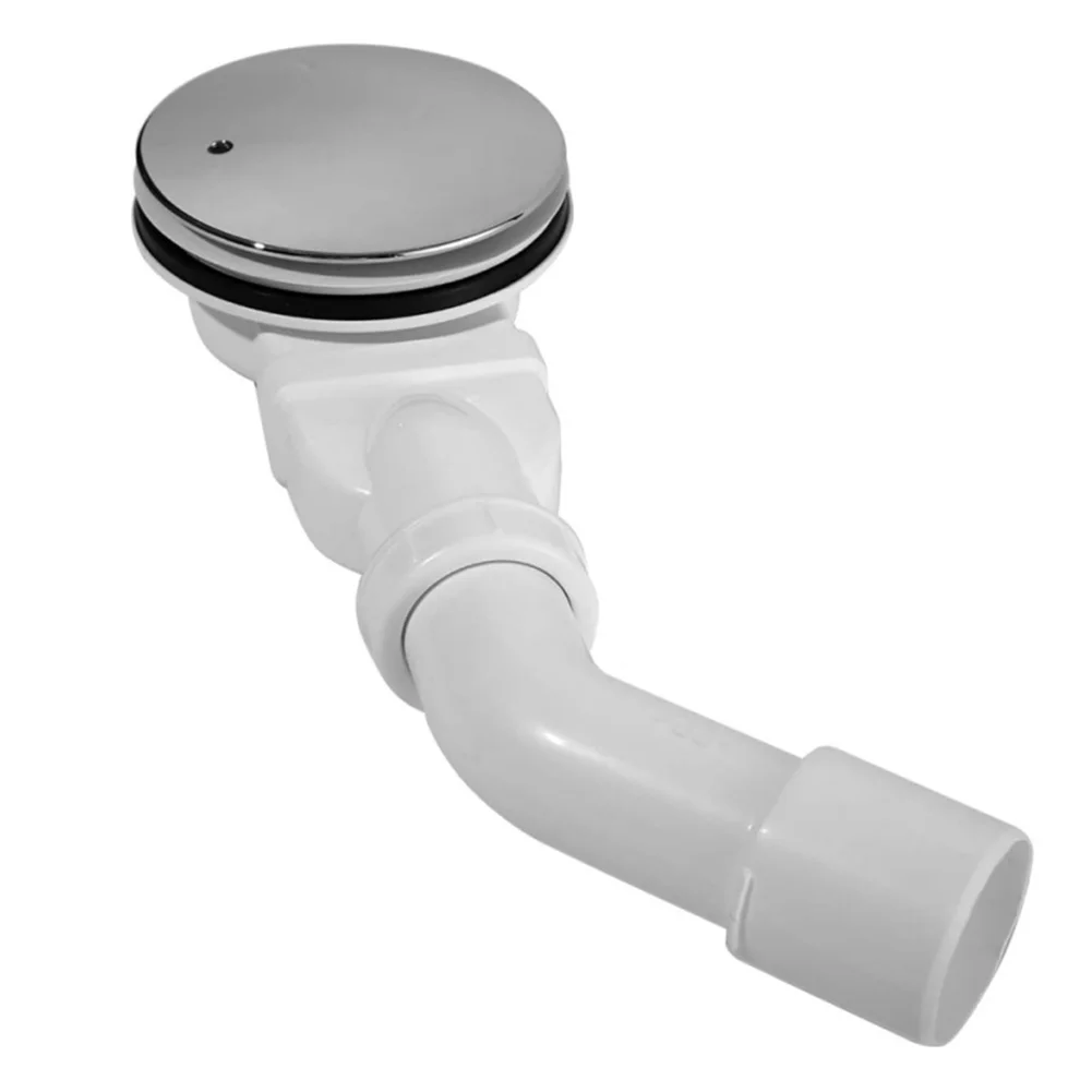 

ABS bath drain hair filter shower drain silver panel basin pipe captures hair and debris for smooth water flow