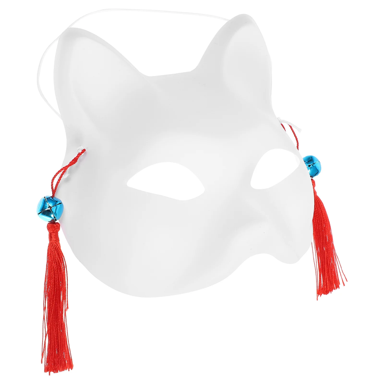 

DIY White Blank Fox Cat Face Masks Plastic Animal Mask for Halloween Costume Party Cosplay Accessories Unpainted Decorative