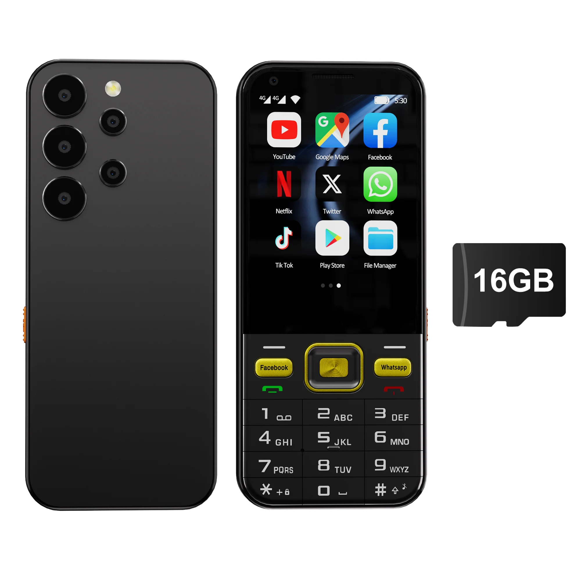 SERVO F8 Ultra 4G Smartphone Dual SIM Standby Android 8.1Systeem 2GB + 16GB Facebook Zaklamp WiFi 2,8 "Touchscreen Knop Telefoon