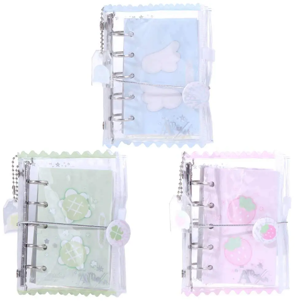 Stationery Hand Ledger M5 Pocket Binder Notebook Mini Portable Loose-leaf Notebook Aesthetic Twill Hand Account Book Studnet