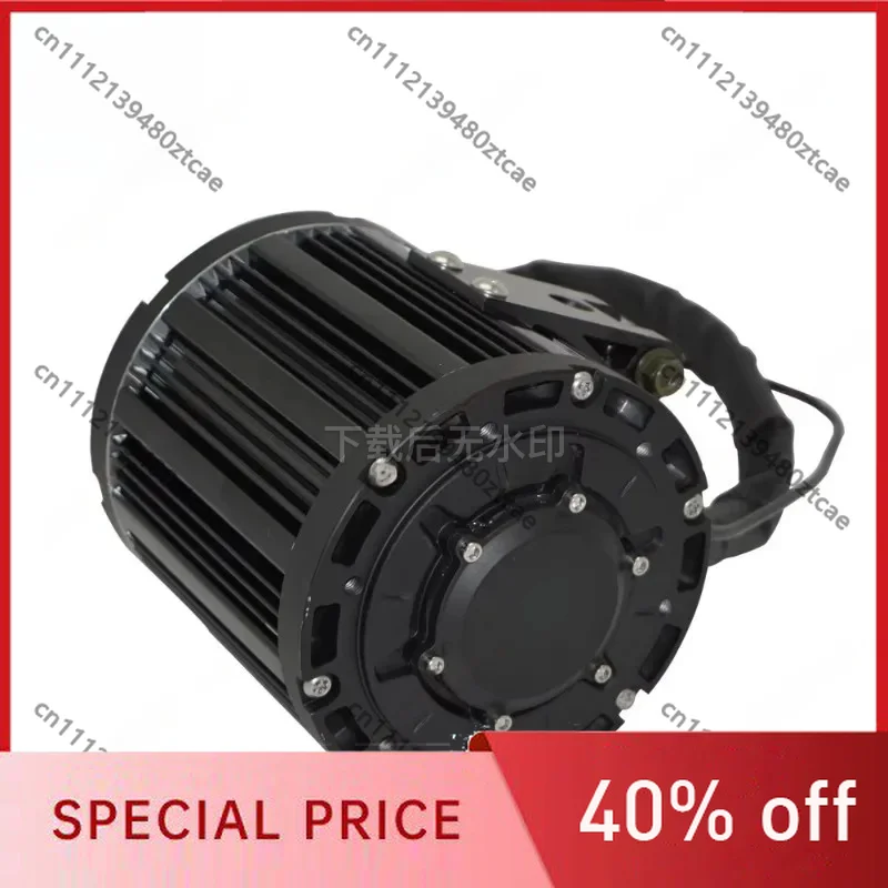 4000W High Power PMSM Drive Motor, IPM Medium Motor Assembly, 90H Heavy Duty Electric Power Equipment Complete Replacement Kit