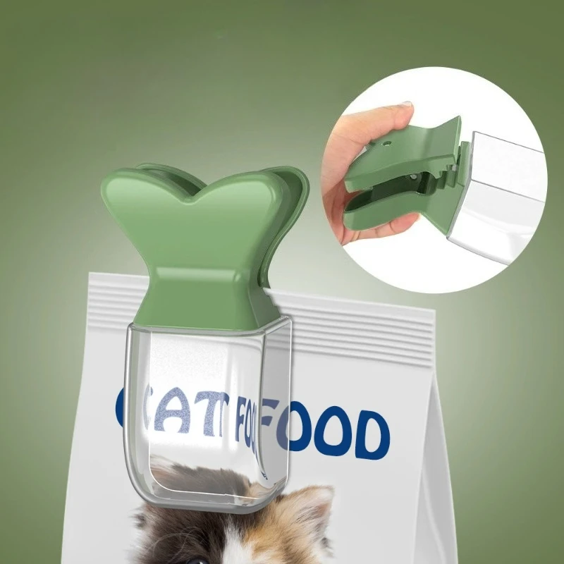 Pet Food Spoon For Cat Dog Bowls Multi-Function Bowl For Cats/Puppies/Small Dogs Scoop For Cat Food Dog Food Water Bowl Fountain