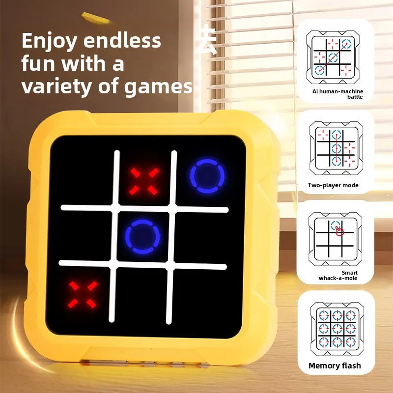 Cross-border New AI Smart Interactive Multi-in-1 Board Game | Tic-tac-toe Gomoku | Educational Logic Training Kids Toy view 2