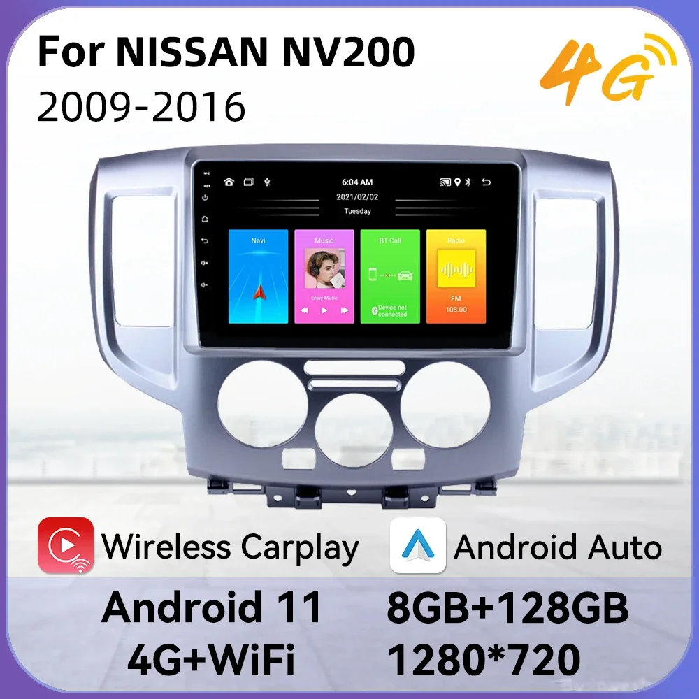 

2 Din Android Car Stereo for NISSAN NV200 2009-2016 Car Multimedia Player WIFI FM BT Navigation Head Unit Autoradio Audio Radio