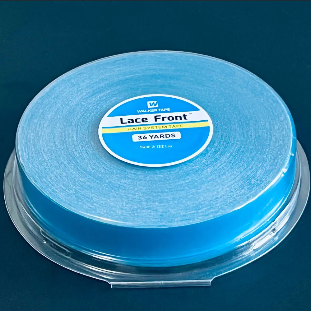 36YARDS Hair SystemsTape For Lace Front Blue Double Sided Wig Tape For Hair Extensions Adhesive Tape Wig Styling Tools