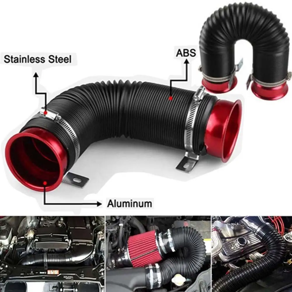 

Car Retrofit Retractable Hose Intake Duct 76mm Engine Turbine Intake Duct General Purpose Telescopic Tube Pipe Kits