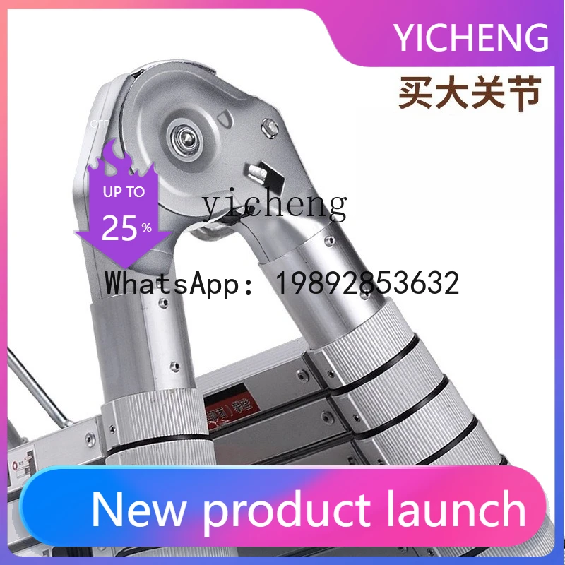 

all-aluminum antifreeze telescopic ladder aluminum alloy multi-functional ladder all-aluminum folding engineering ladder